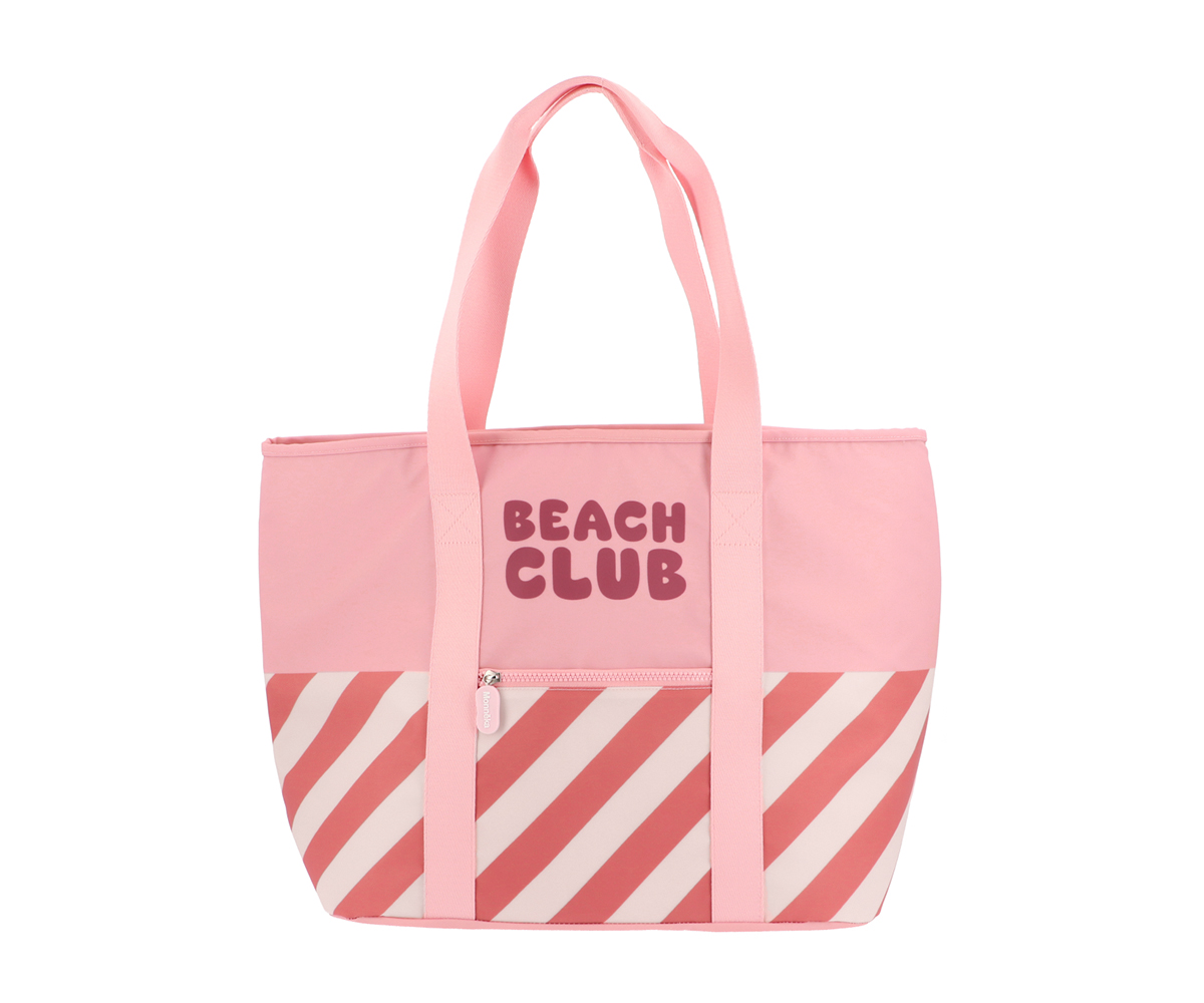 Bolso Tote Nevera Stripes Bloom Blush