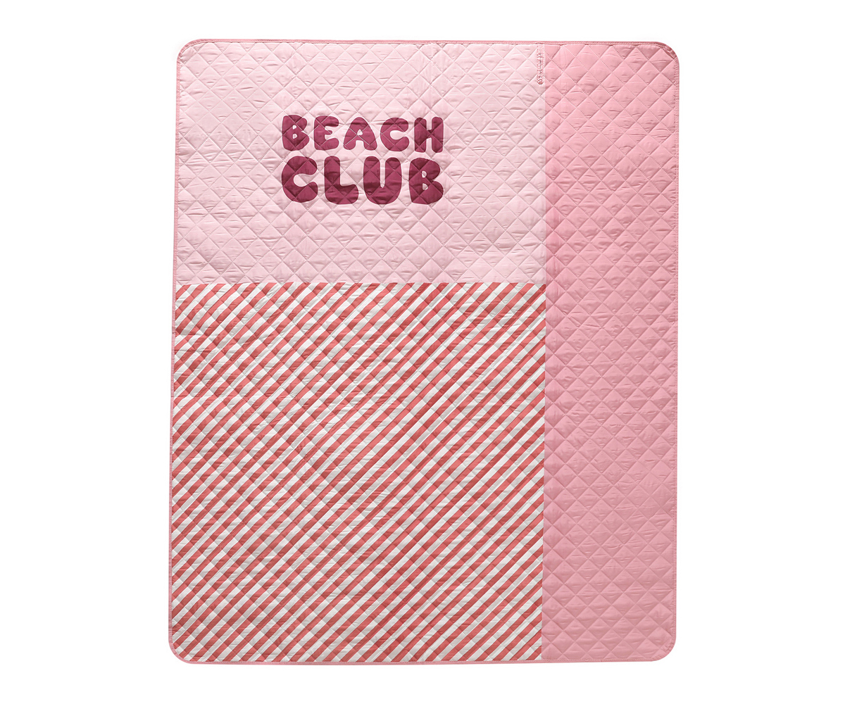 Manta Picnic Stripes Bloom Blush Tutete