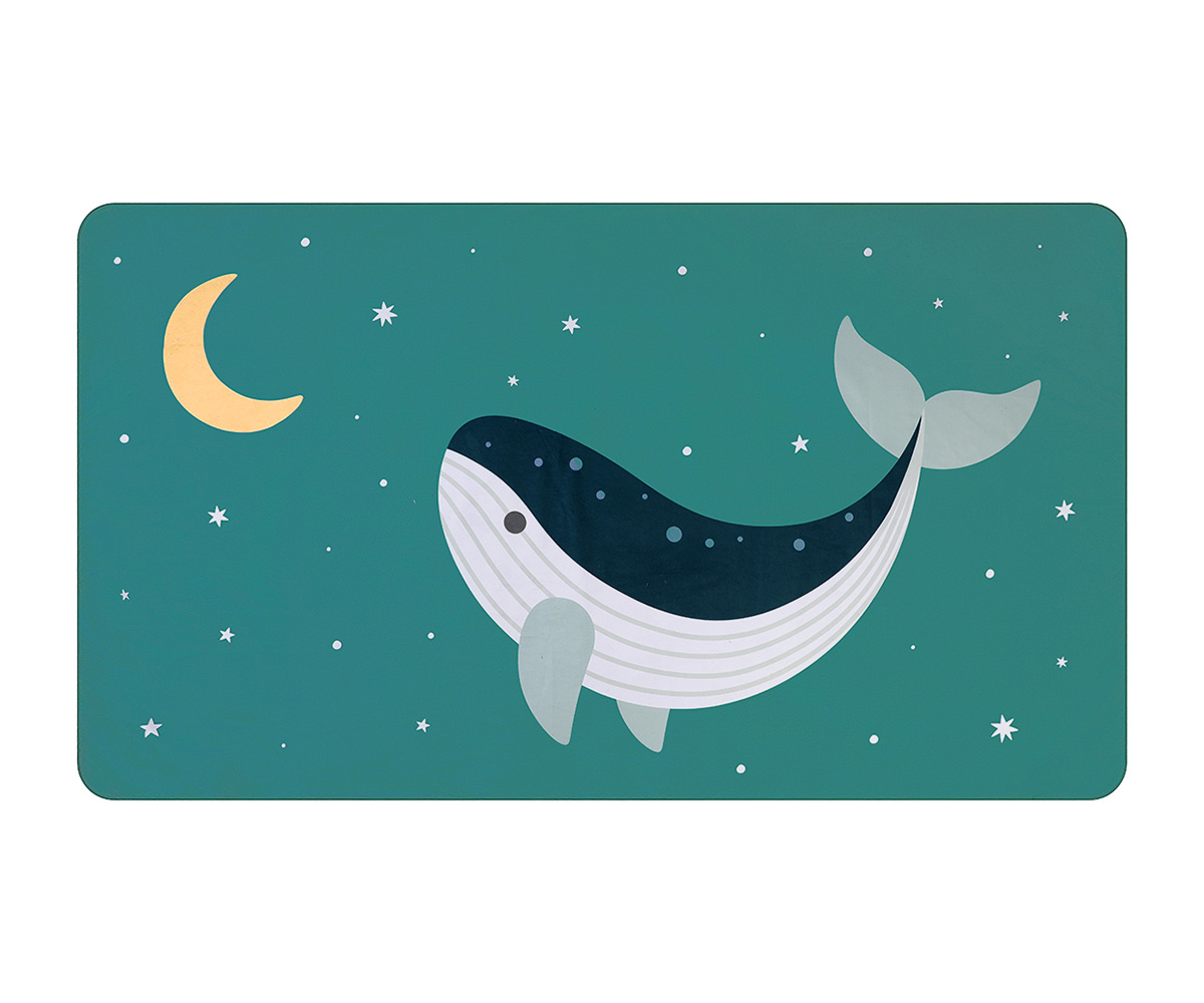 Toalla Playa Microfibra Whale Teale Personalizable Tutete
