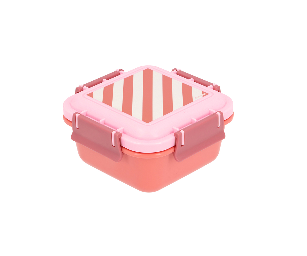Caja Almuerzo Grande Stripes Bloom   Blush Tutete