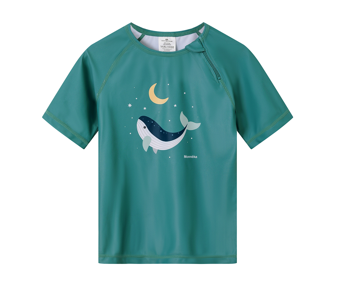 Camiseta Proteccion Solar Whale Teal Tutete