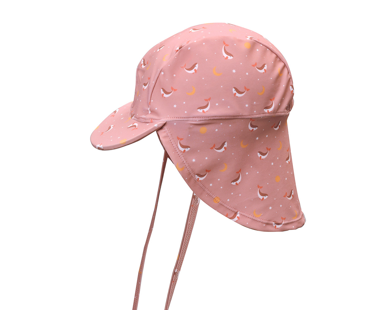 Gorro Playa Bebe Whale Pink Tutete