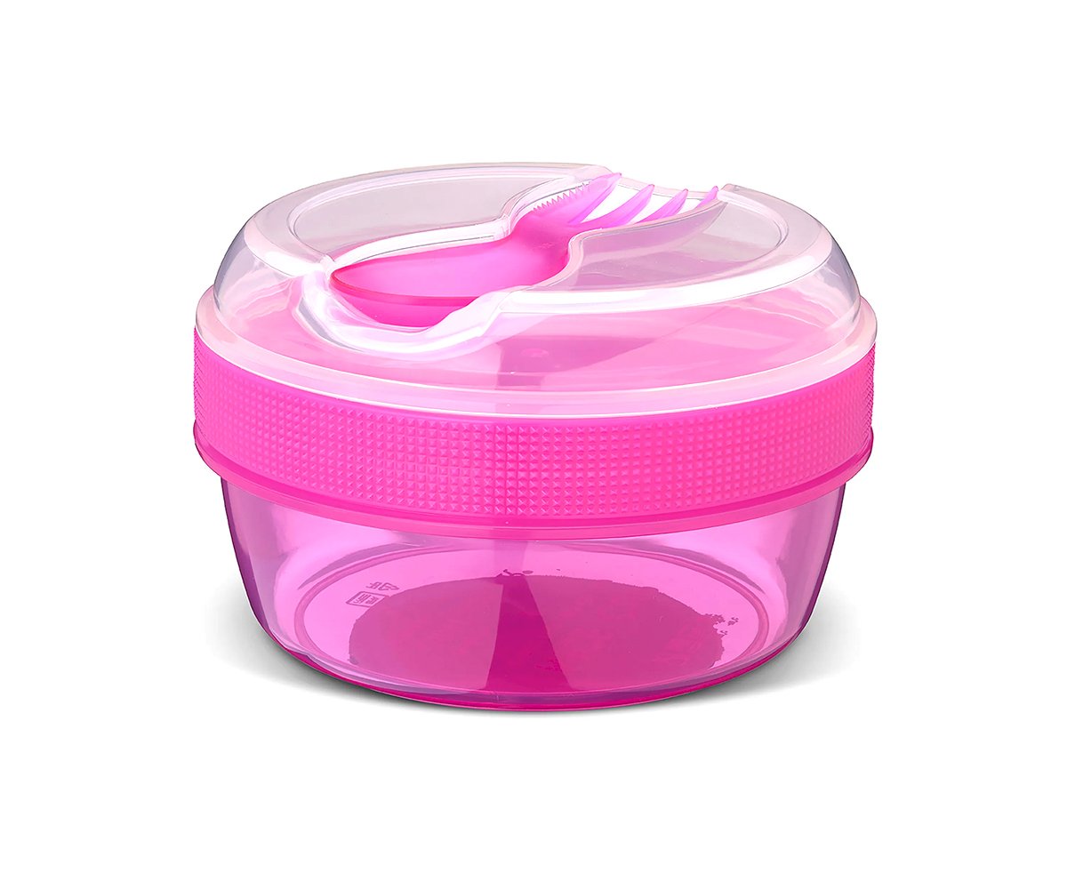 Caja De Almuerzo Con Tapa Refrigerante Rosa