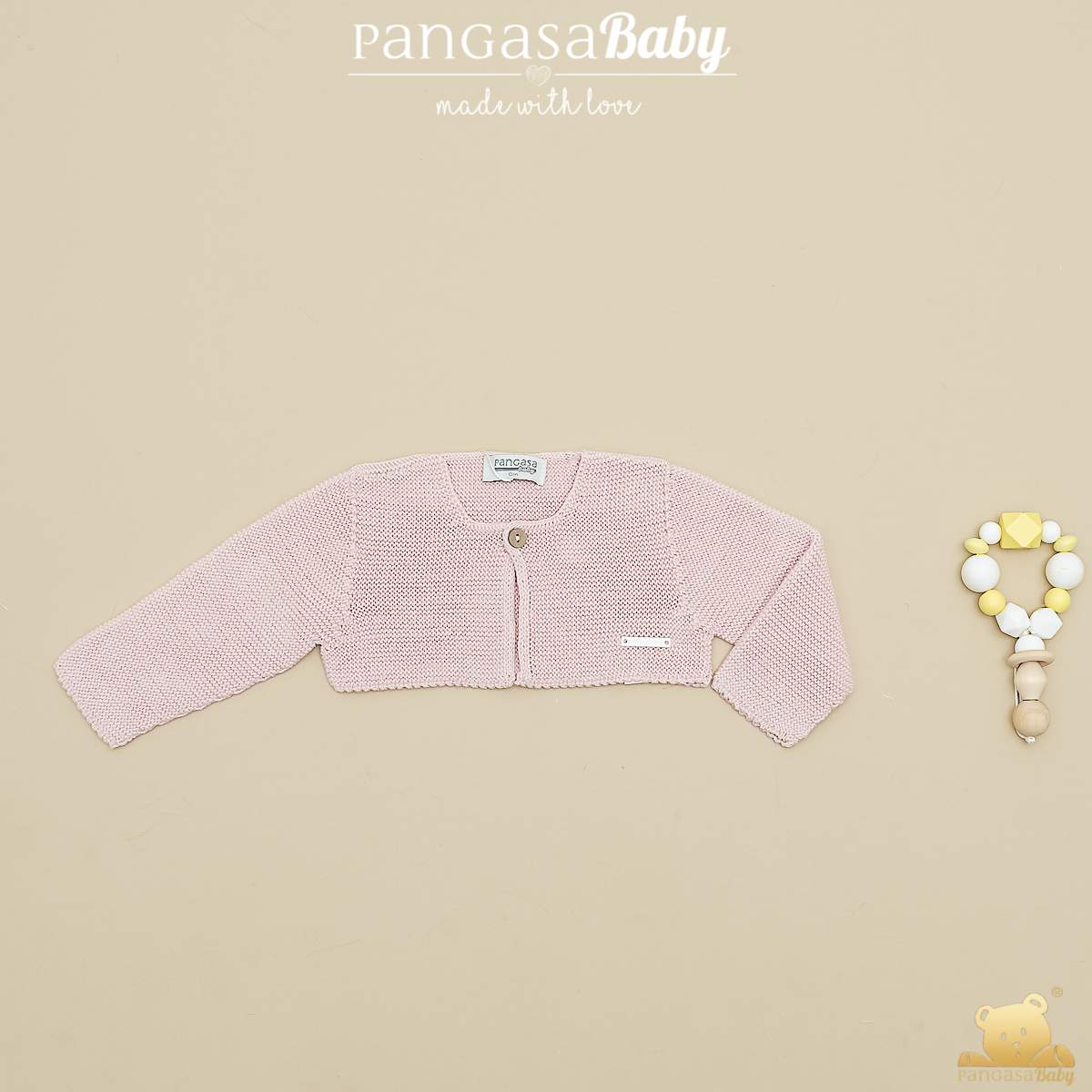 Chaqueta Corta Rosa Empolvado Pangasa