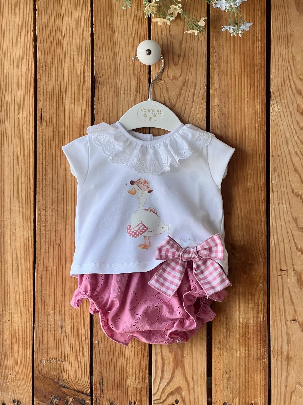 Conjunto Mencia Pink Valentina Bebes