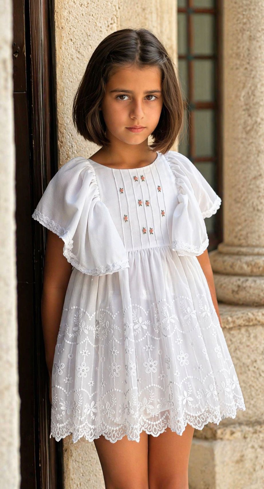 Vestido Roseta Rosa Copo