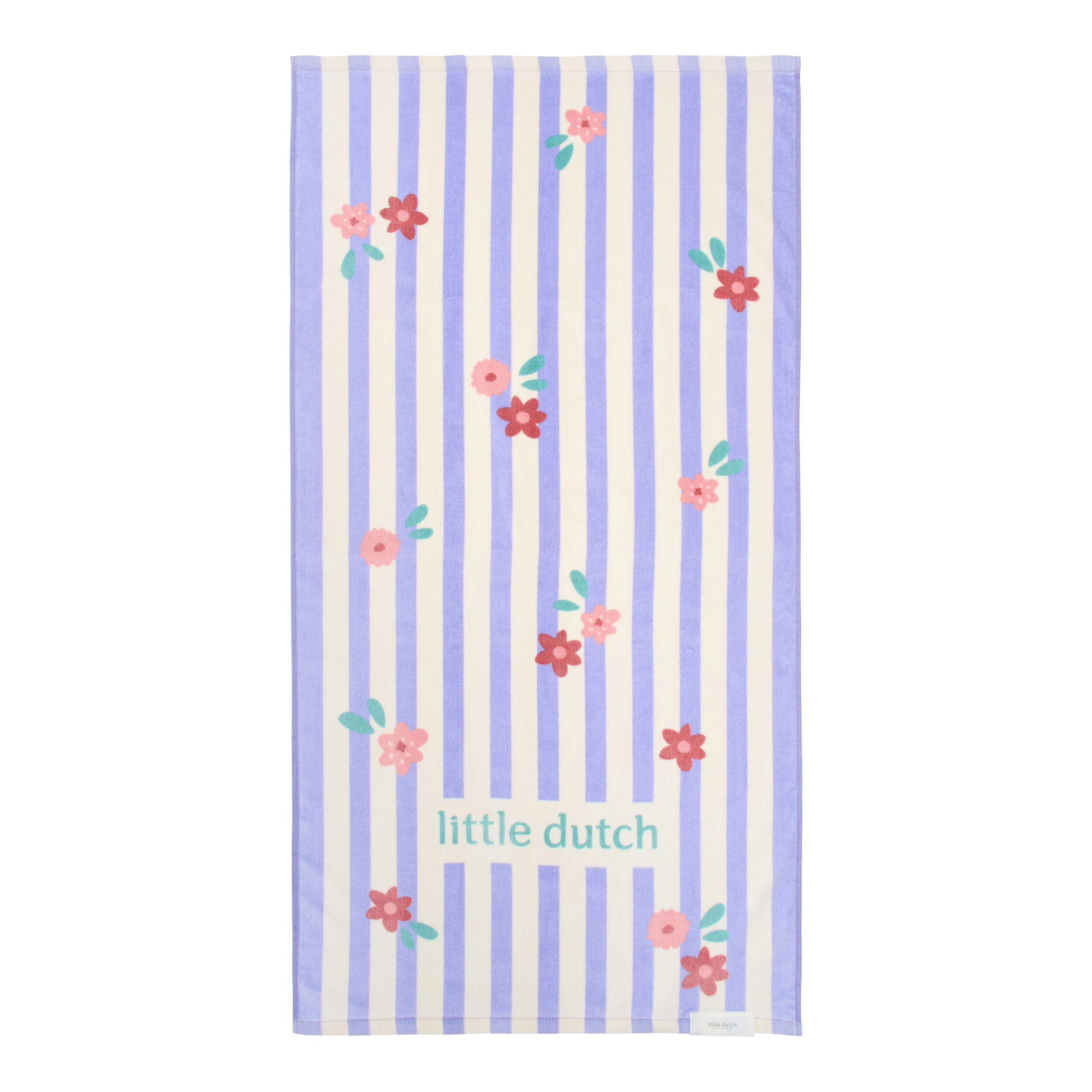 Toalla Playa Purple Stripe 60x120 Little Dutch