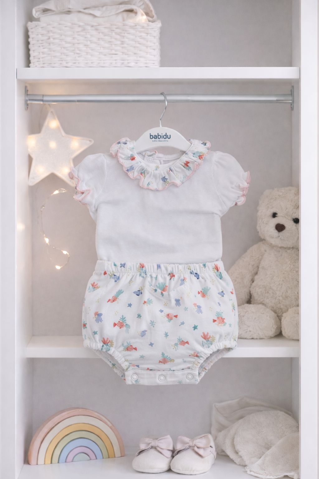 Conjunto Body C.volante Y Ranita Ternura Babidu