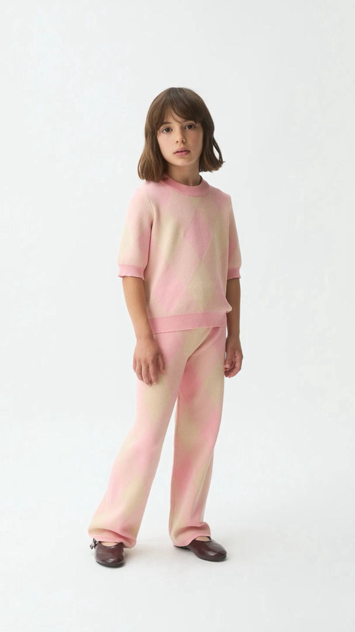 Conjunto Punto Rombos Rosa CompaÑia Fantastica