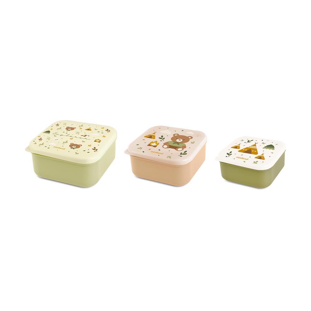 Cajitas De Almuerzo Snack Box 3 Explorer Miniland