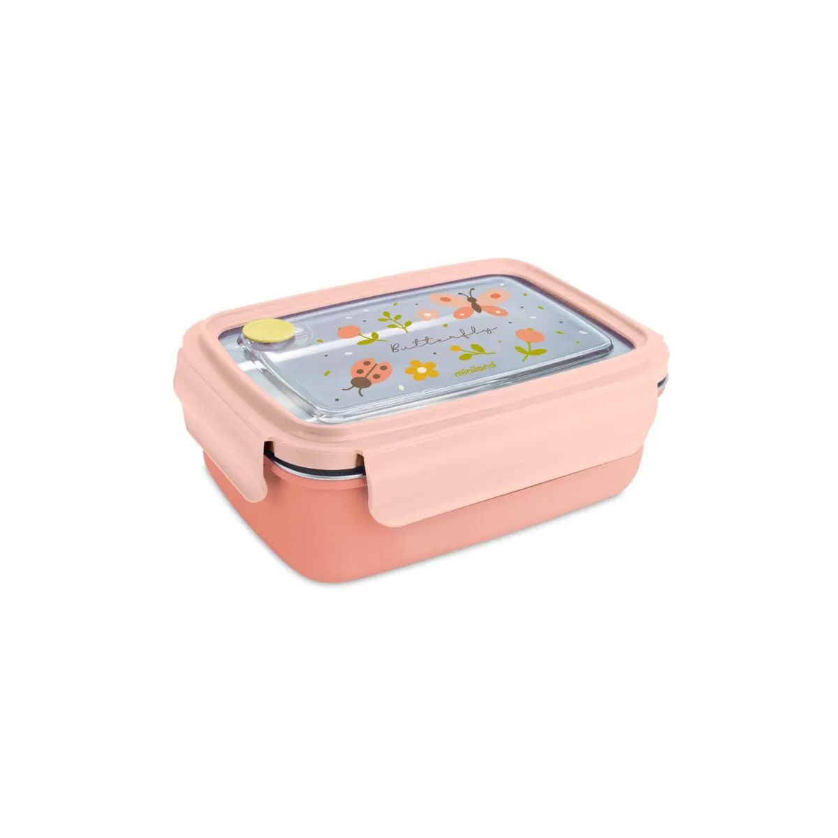 Steel Lunchbox 800 Ml Butterfly Miniland
