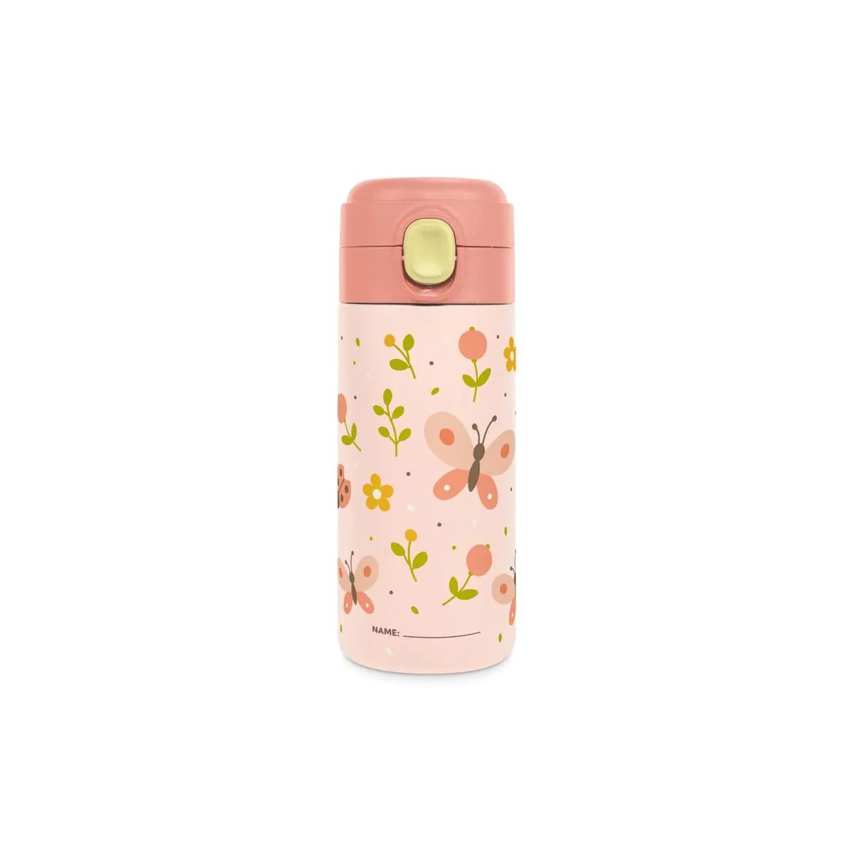 Steel Junior Bottle 320 Ml Butterfly Miniland