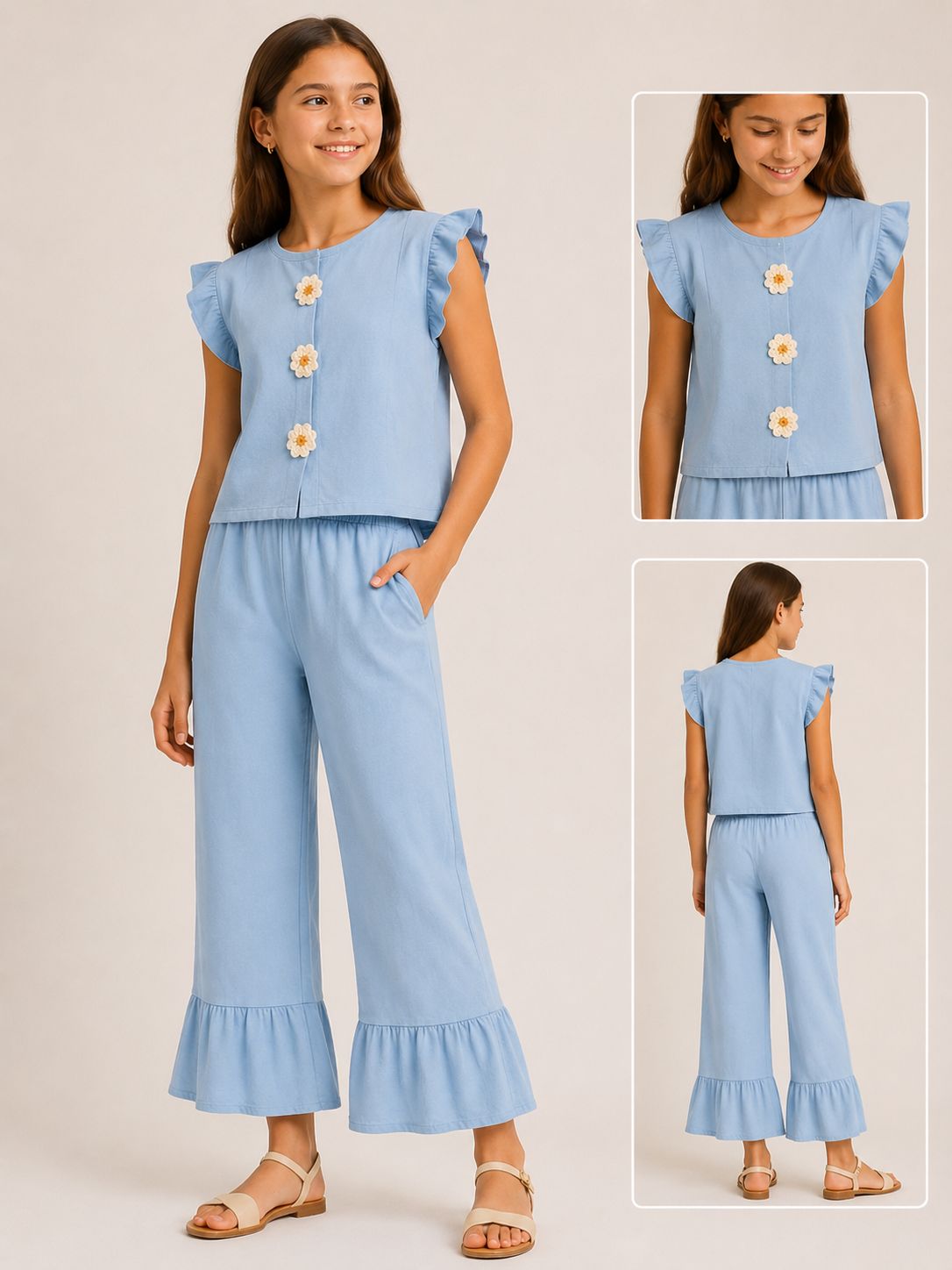 Conjunto Pantalon Margariitas CompaÑia Fantastica