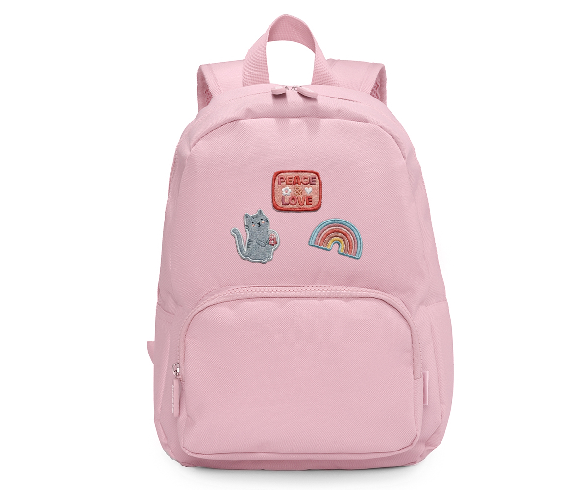 Mochila Solid Color Pink +6 Parches Fantasy Tutete