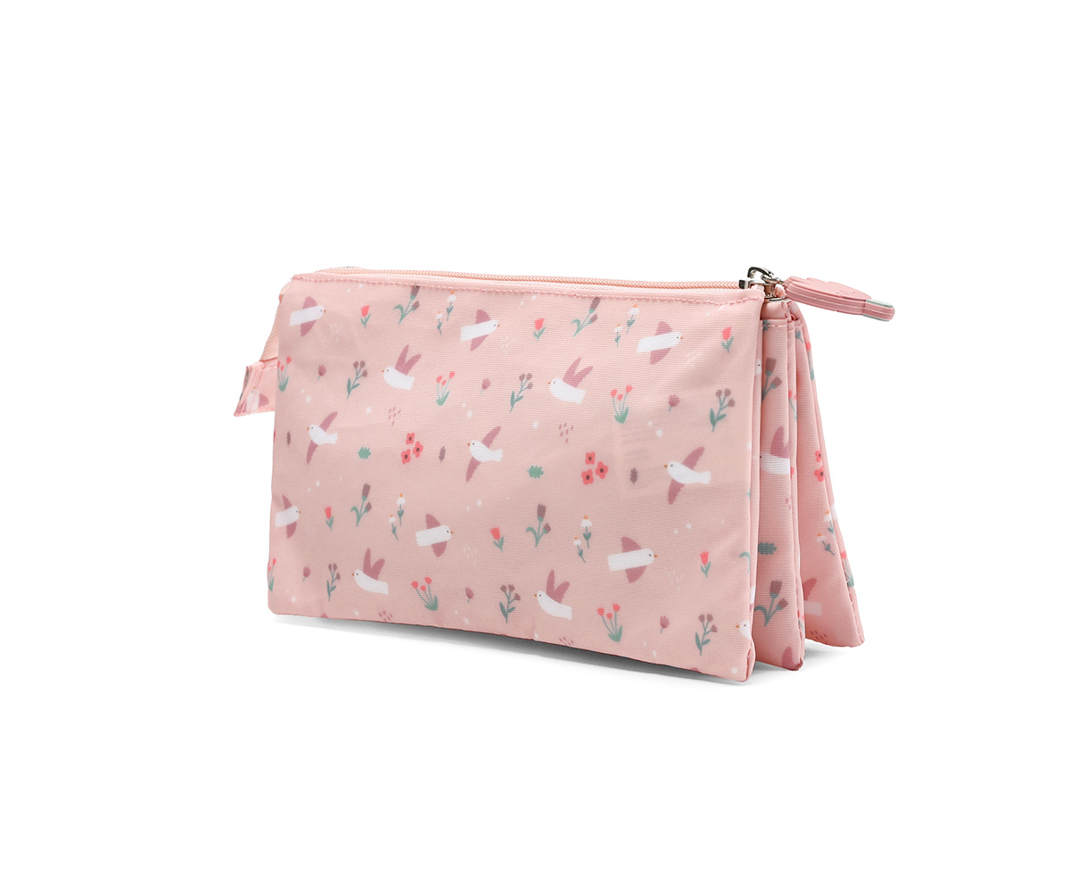 Estuche 3 Compartimentos Blossom Birds Tutete