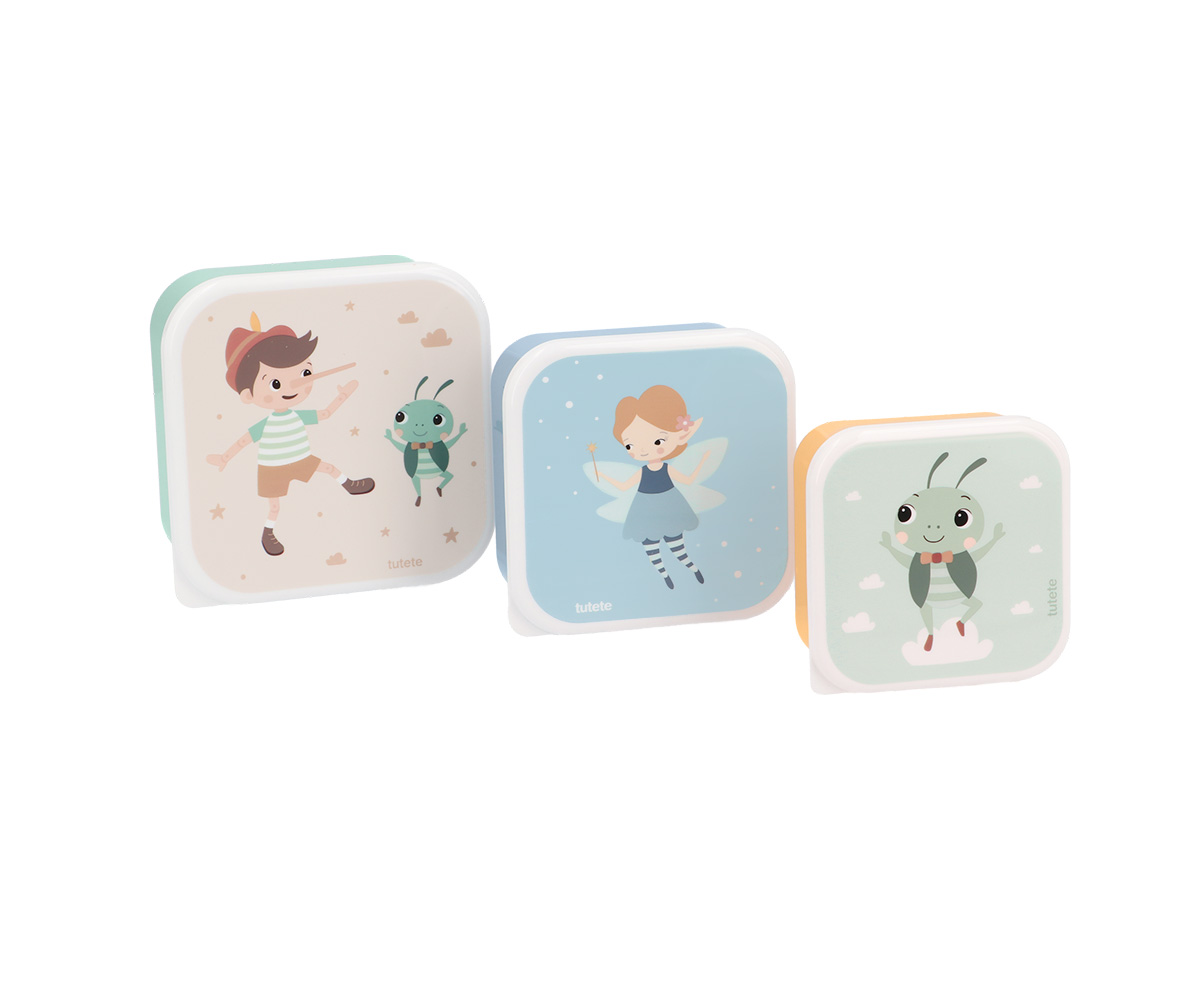3 Cajas Almuerzo The Wooden Boy Tutete
