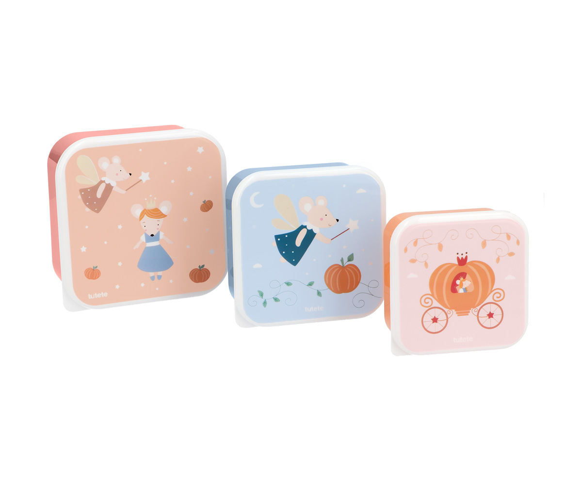 3 Cajas Almuerzo Mouse Fairy Tutete