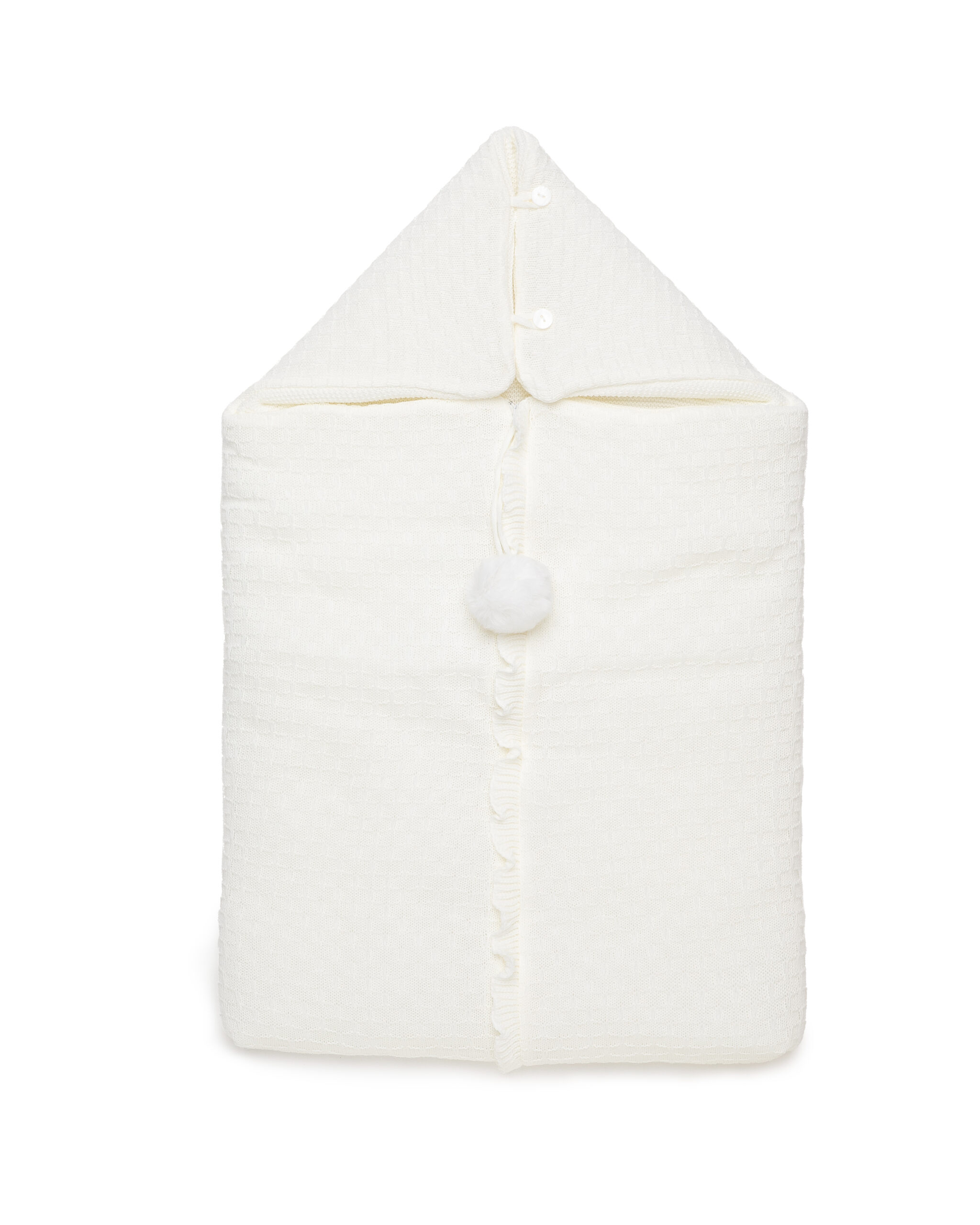 Saco Capucha Recogidas Crudo Juliana