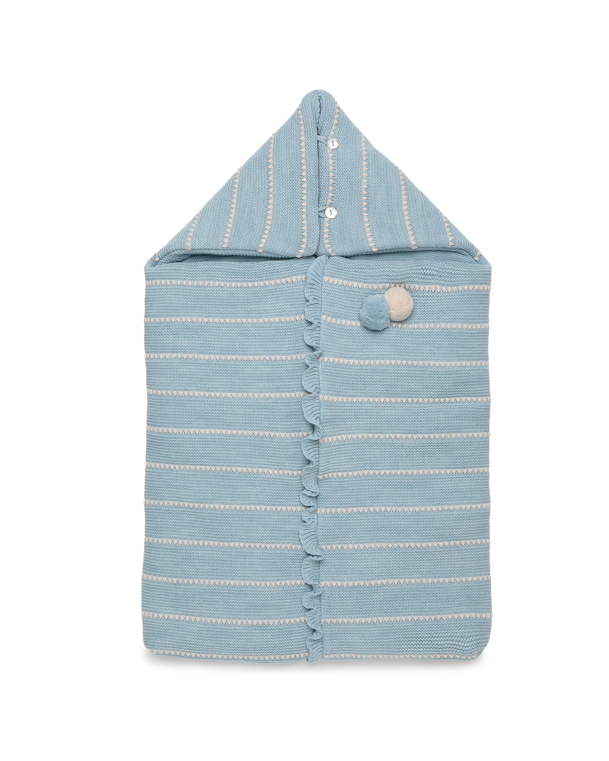Saco Capucha Lines Azul Juliana