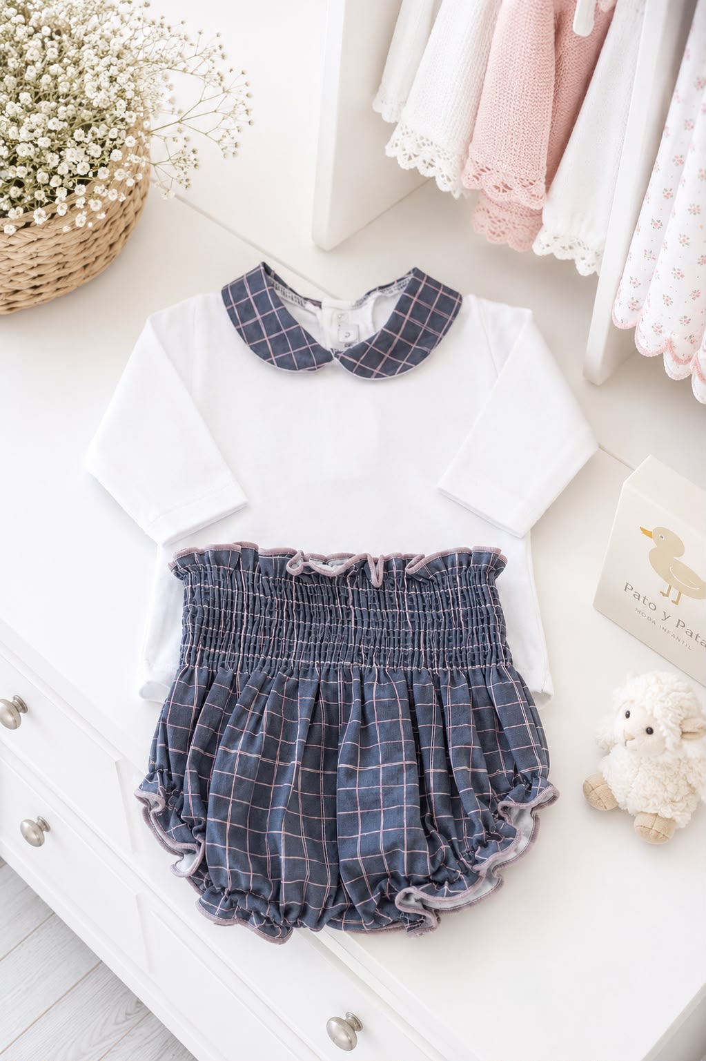 Conjunto Body y pololo Pol Blanco Calamaro
