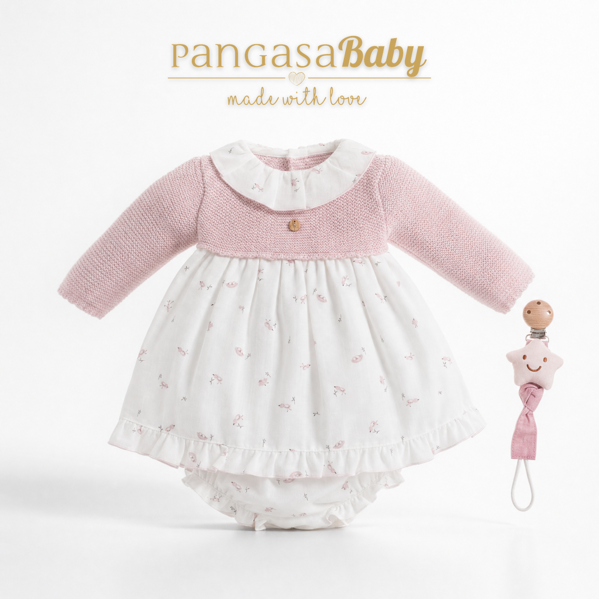 Vestido Bird Rosa Empolvado Pangasa