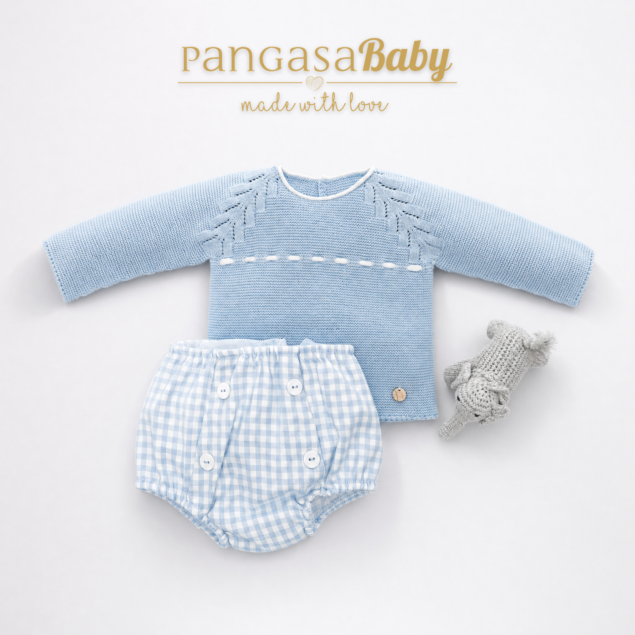 Conjunto Ranita Soft Celeste Empolvado Pangasa