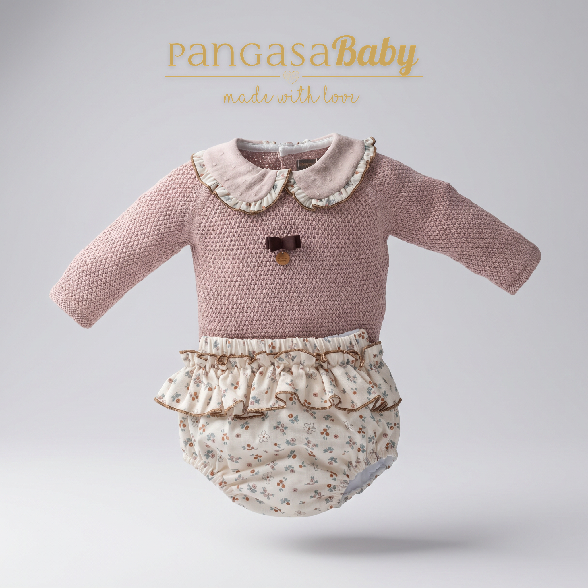 Conjunto Braguita Rosa Vintage Pangasa
