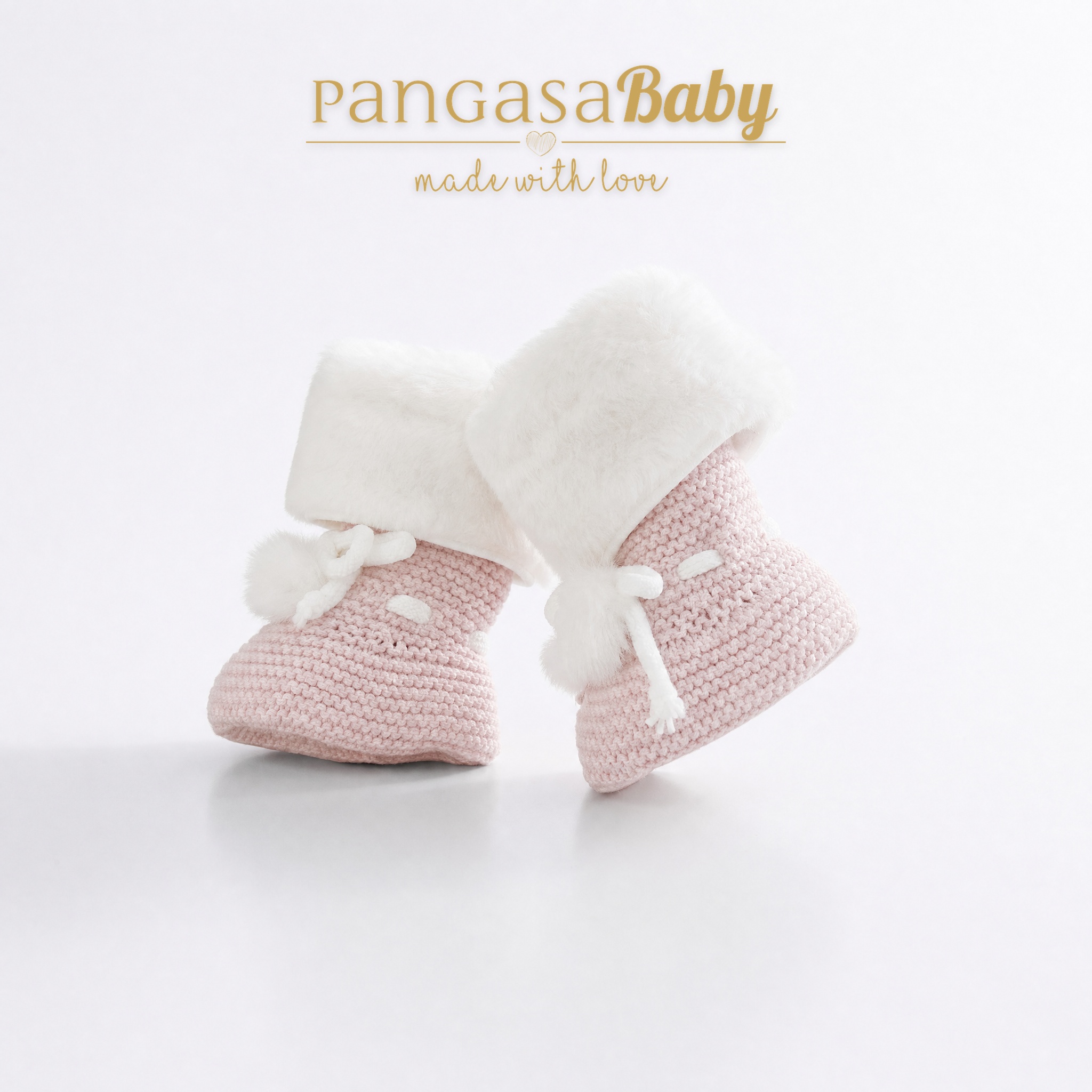 Botitas Forro Polar Rosa Empolvado Pangasa