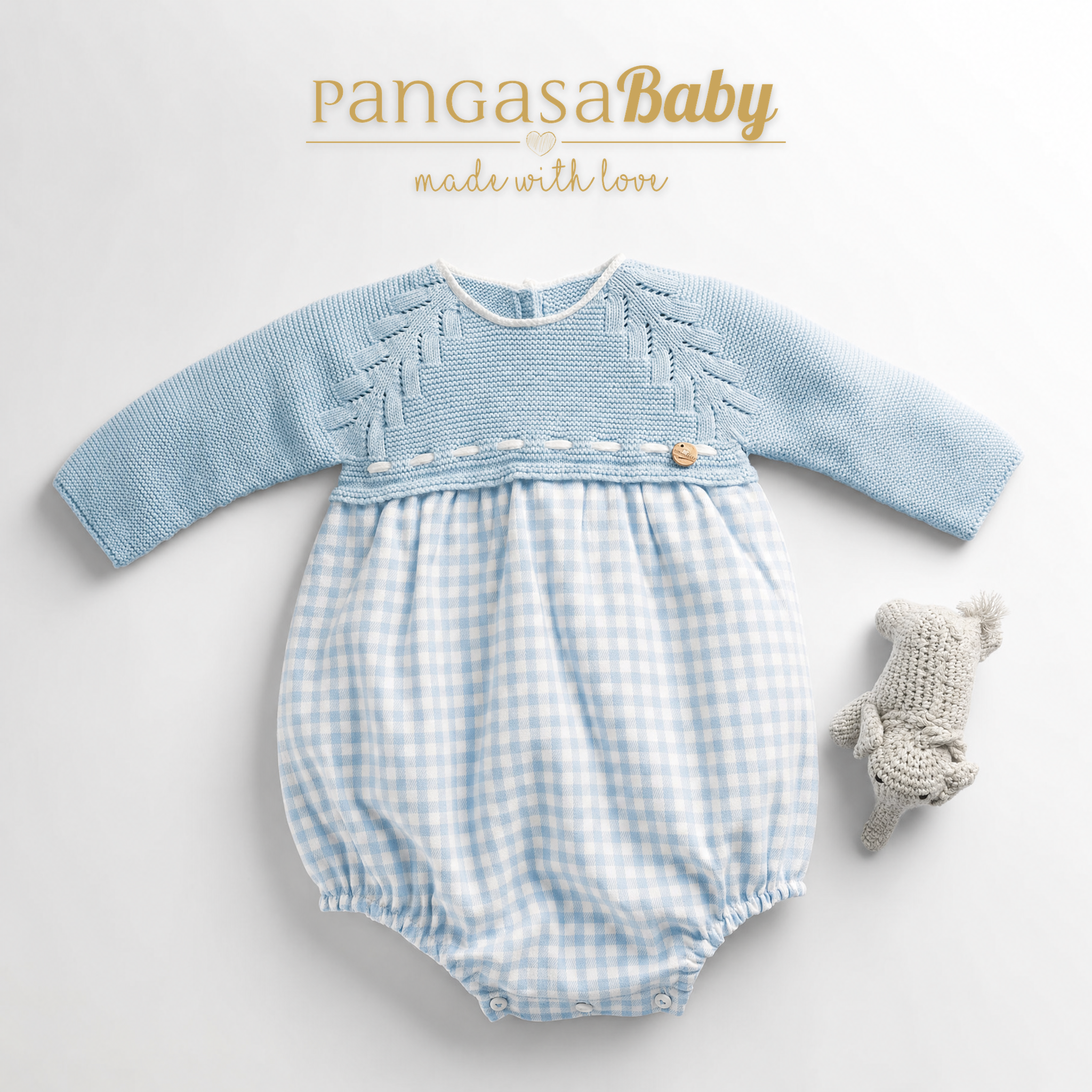 Pelele Soft Celeste Emp0lvado Pangasa