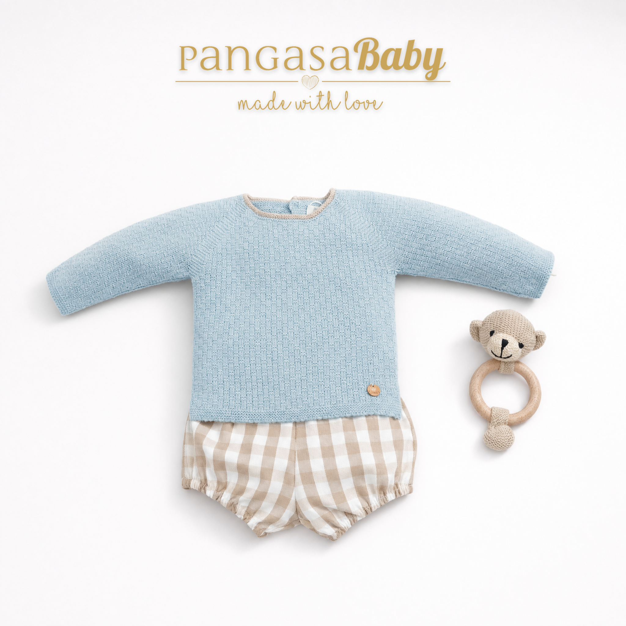 Conjunto Braguita Sand Celeste Empolvado Pangasa
