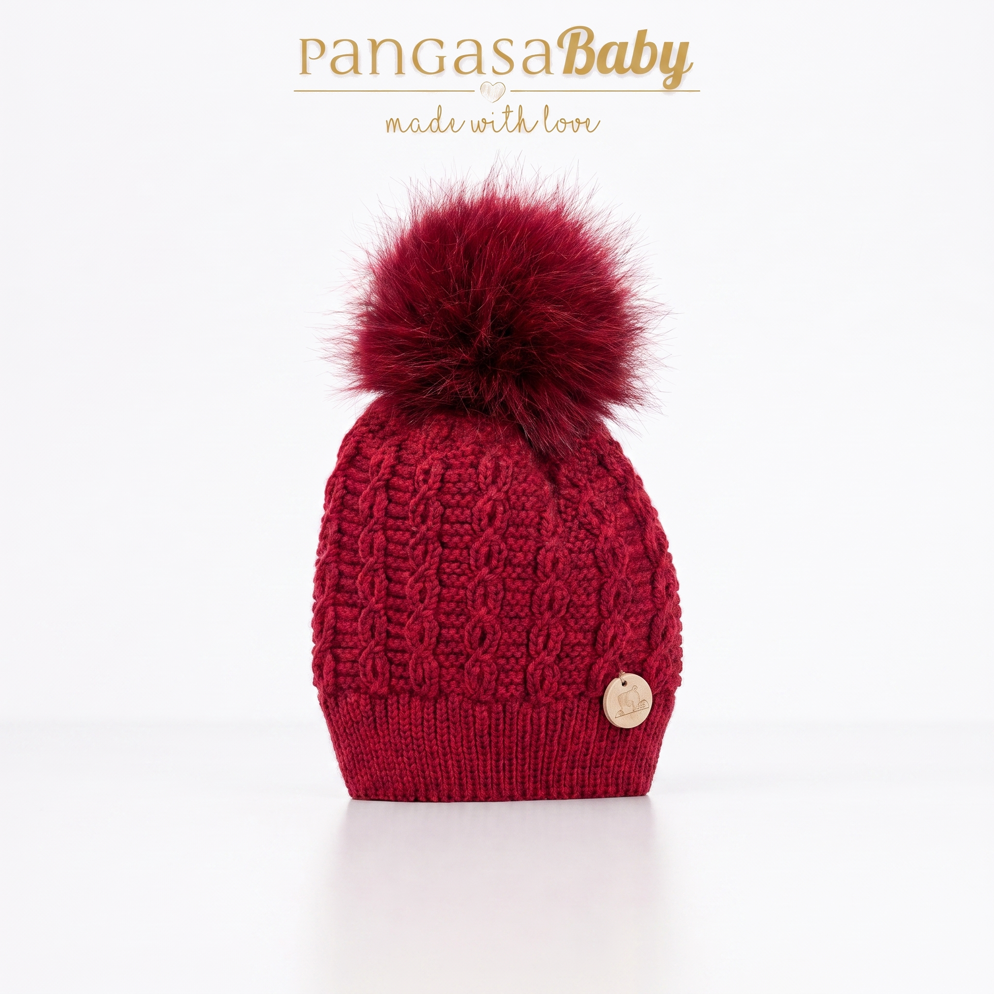 Gorro Ochos Cereza Pelo Natural Pangasa